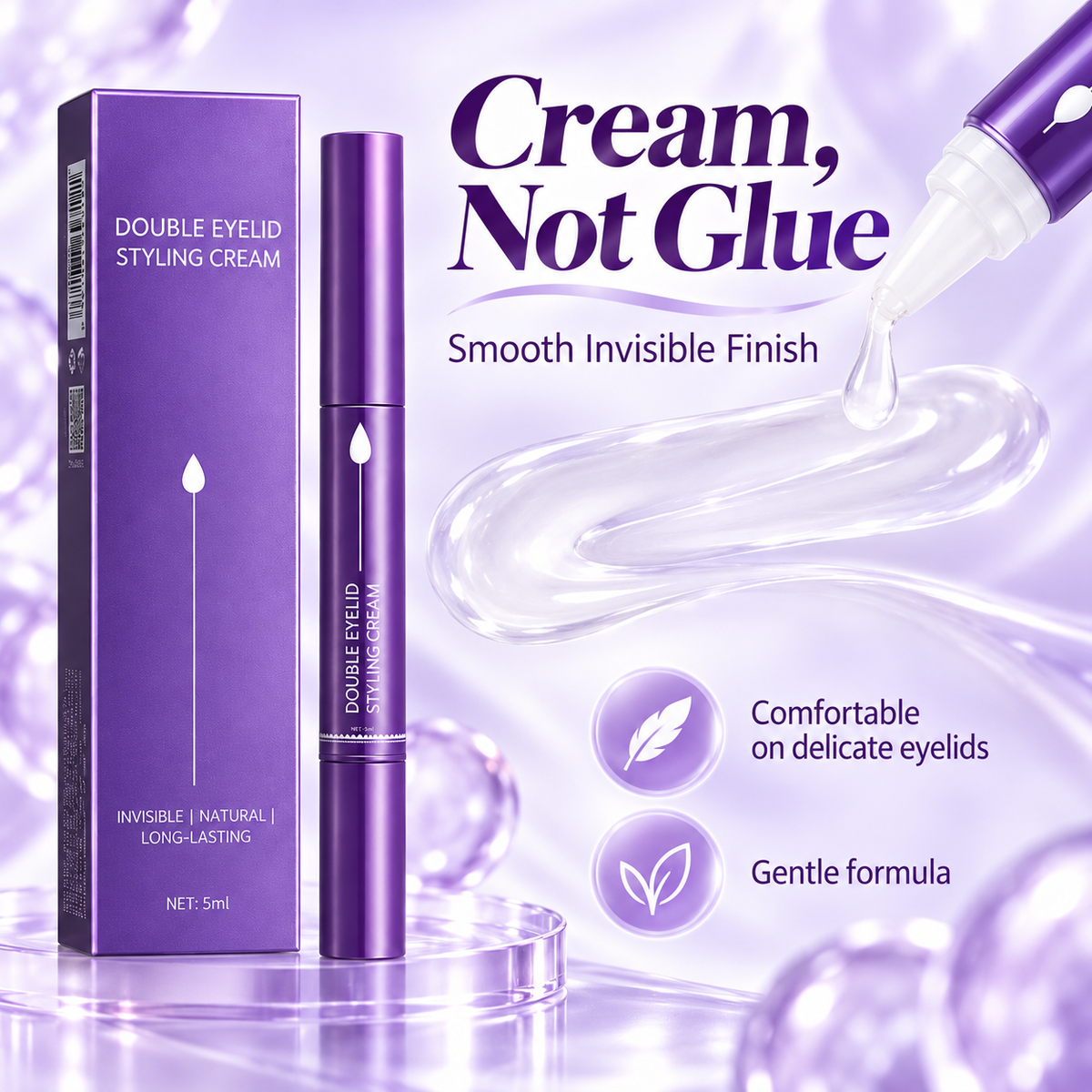 🔥FLASH SALE🔥 Onzichtbare Stylingcrème Pen voor Dubbele Oogleden – Natuurlijke Afwerking, 24U Houdbaar – Verrijkt met Vitamine E – Eenvoudig in 30 Seconden – 5ml! 👁️✨