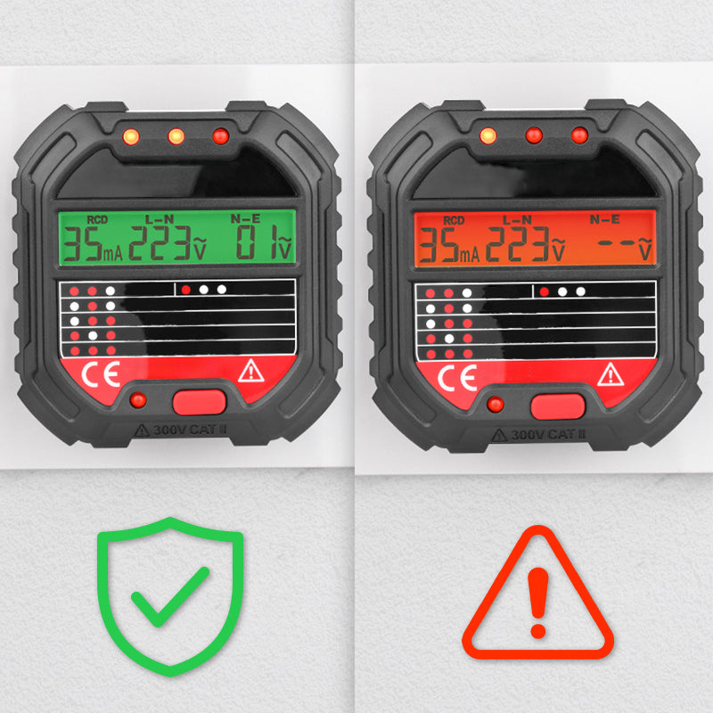 ⚡ 50% korting! Digitale contactdoostester – LCD-display, spanning & frequentie meten, RCD-test & zonder batterij. Voor veilige stopcontacten thuis! ✨🔌