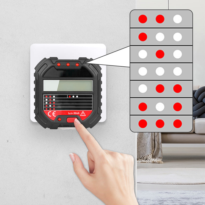 ⚡ 50% korting! Digitale contactdoostester – LCD-display, spanning & frequentie meten, RCD-test & zonder batterij. Voor veilige stopcontacten thuis! ✨🔌