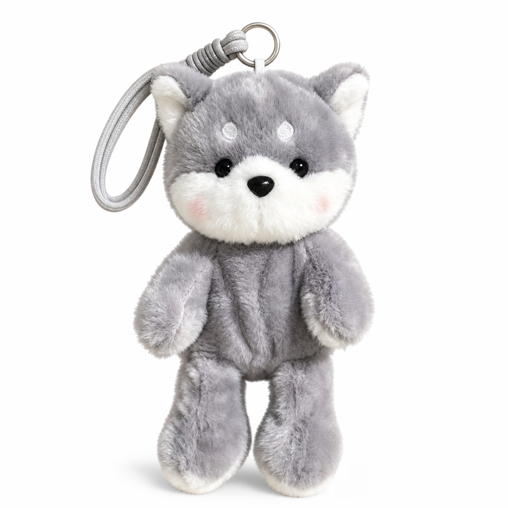 Cute Plush Animal Keychain for Backpacks and Keys
