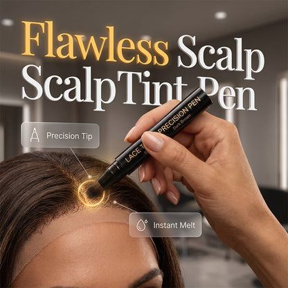✨Nu 50% Korting! Lace Tint Hoofdhuid Tint Pen – Directe Lace Knoop Smeltpen, Zweetbestendige Haarlijn Tint voor Pruiken, Natuurlijke Hoofdhuid Look voor Lace Front Pruiken