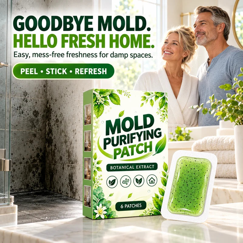 🧪NU 50% KORTING! Set van 6 schimmelwerende patches – Plantaardige pads voor schimmelverwijdering; langdurige schimmelremmer voor badkamer, keuken, muurhoeken en vochtige, verborgen plekken