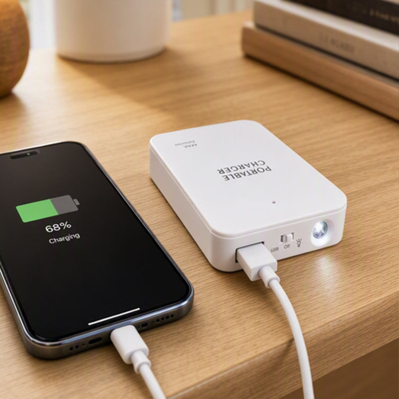 🔋 Noodlader op AA-Batterijen