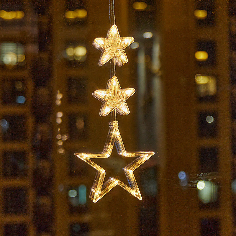 🎄 Kerstraamverlichting met Zuignappen