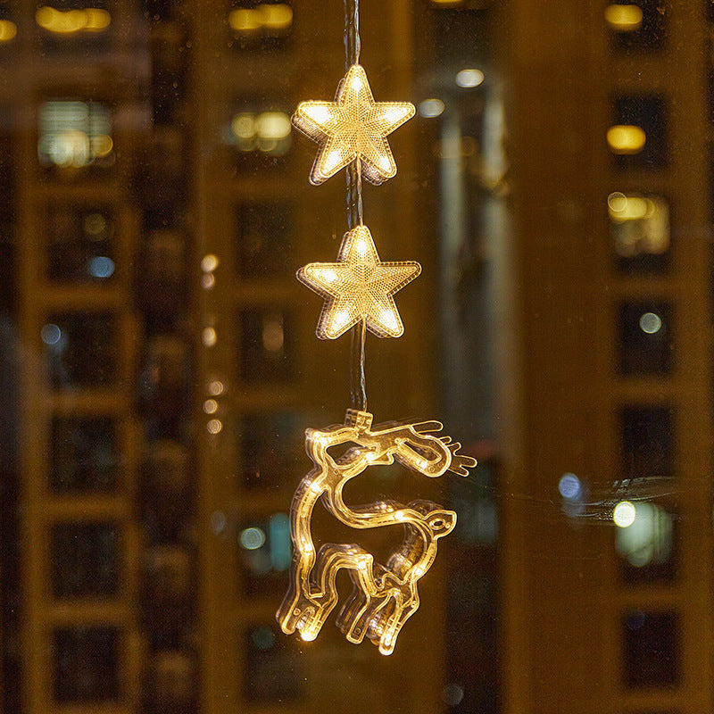 🎄 Kerstraamverlichting met Zuignappen