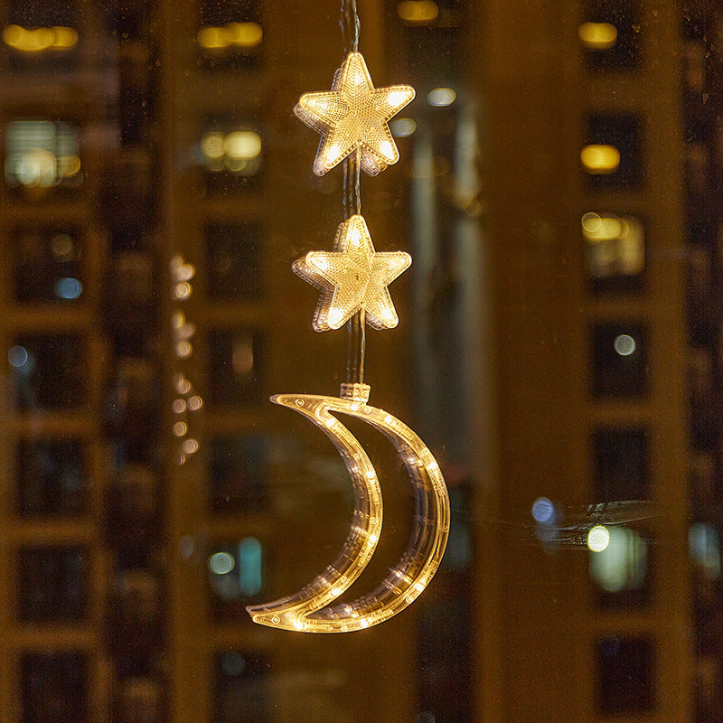 🎄 Kerstraamverlichting met Zuignappen