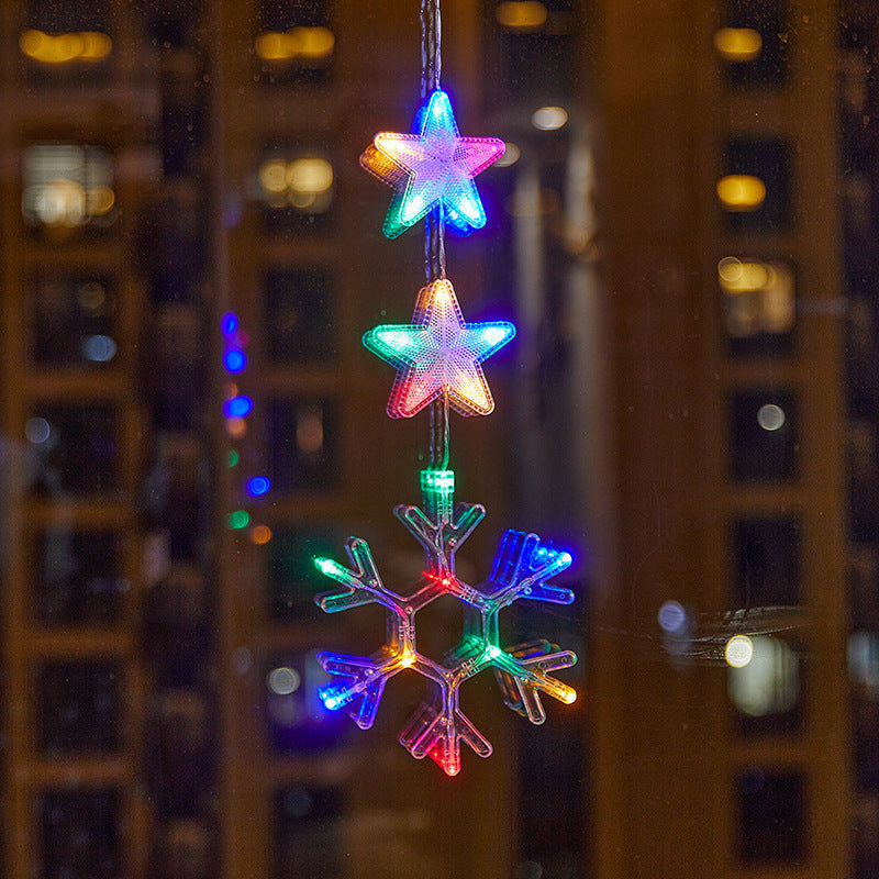 🎄 Kerstraamverlichting met Zuignappen