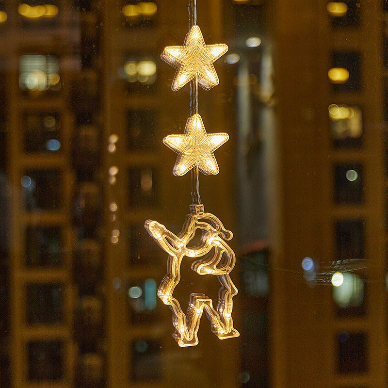 🎄 Kerstraamverlichting met Zuignappen