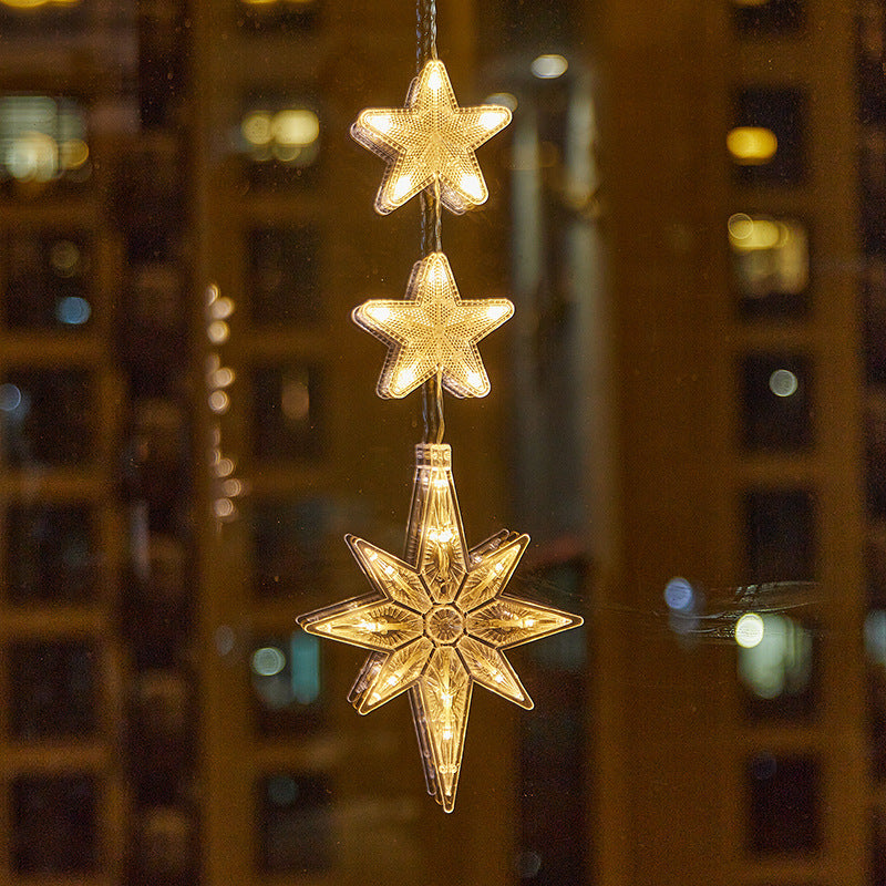 🎄 Kerstraamverlichting met Zuignappen