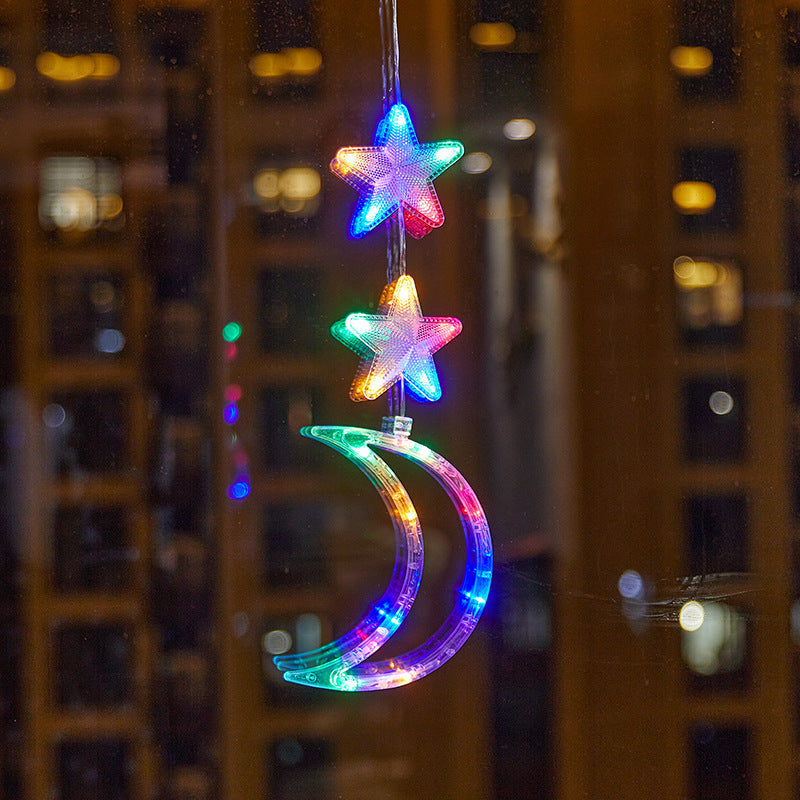 🎄 Kerstraamverlichting met Zuignappen