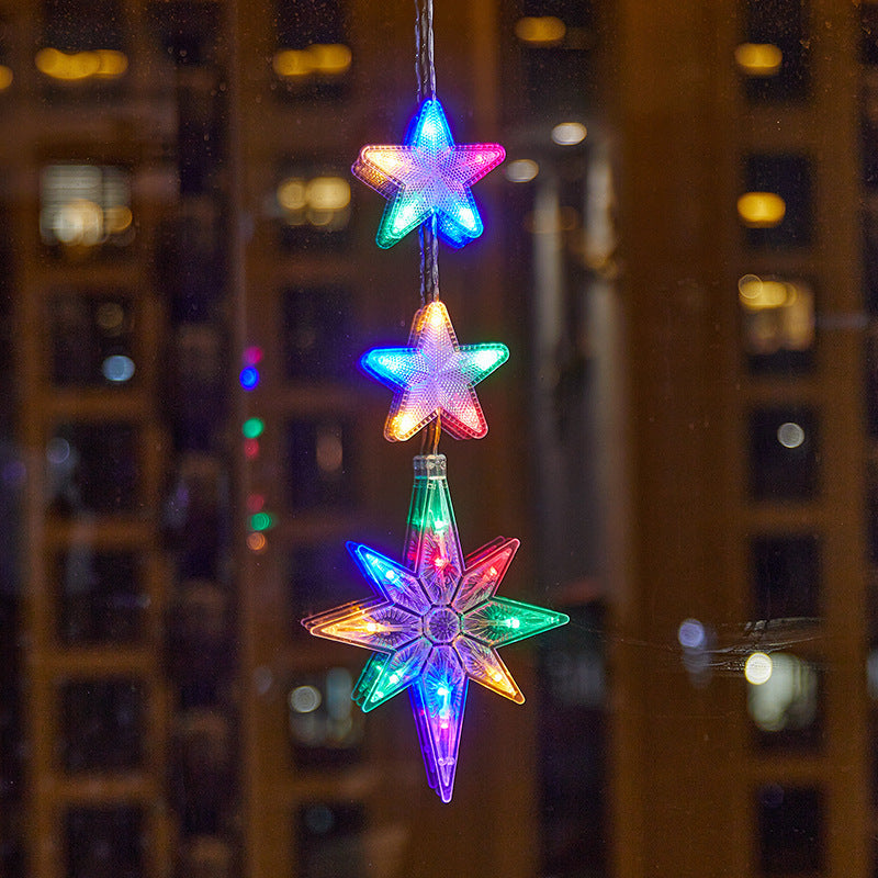 🎄 Kerstraamverlichting met Zuignappen