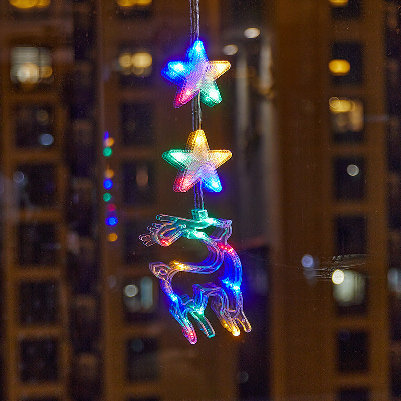 🎄 Kerstraamverlichting met Zuignappen