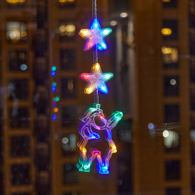 🎄 Kerstraamverlichting met Zuignappen