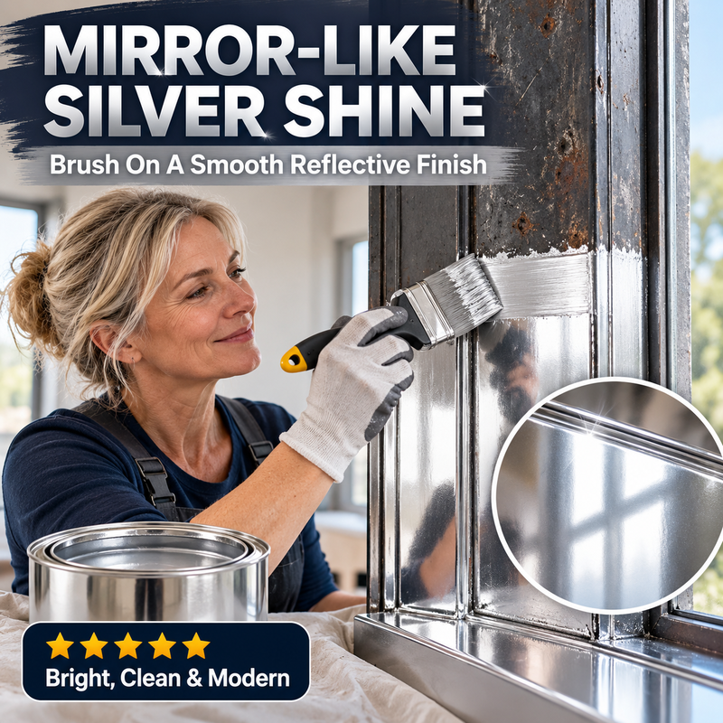 🎨 Metallic Zilververf op Waterbasis