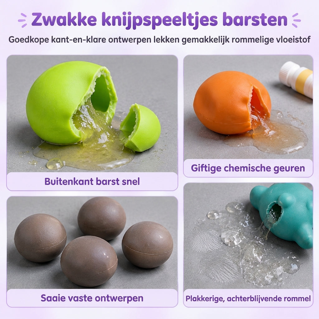 🎁 Het leukste DIY-cadeau: zelf een knijpbal maken met klei en glitter. Lekvrij, herbruikbaar en zonder plakkerige tafel – uren knijpplezier voor kinderen vanaf 6 jaar.