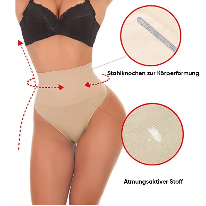 Naadloze buikspierbroek met hoge taille（een plus een gratis）