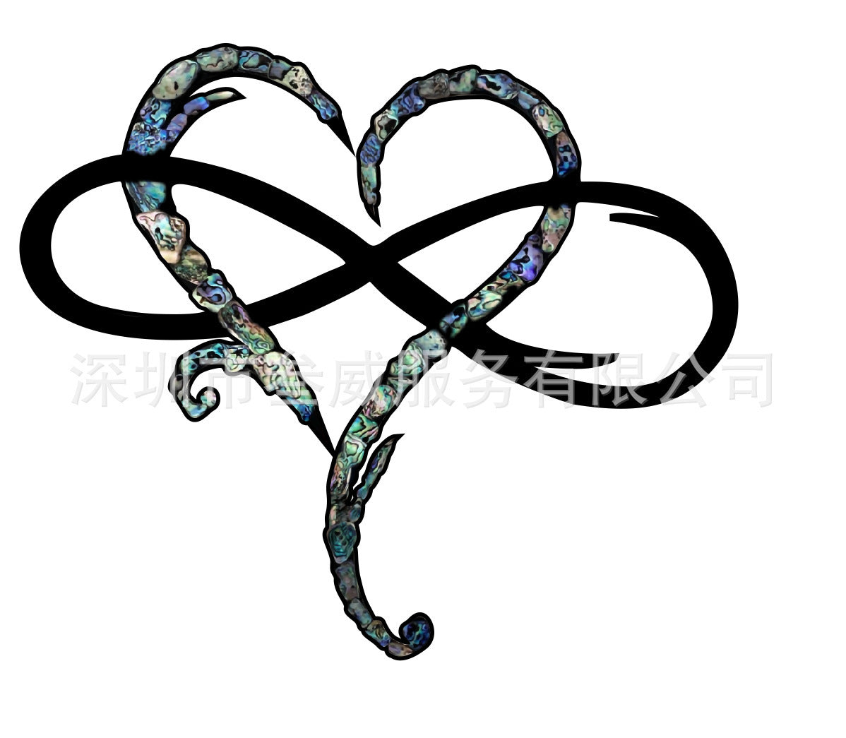 Infinity hart wand decoratie™ | Het symbool van de eeuwige liefde