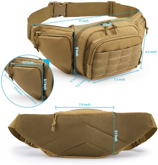 Multifunctionele tactische heuptas