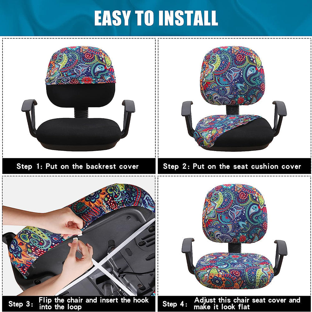 Stretch wasbare universele bureaustoelhoezen