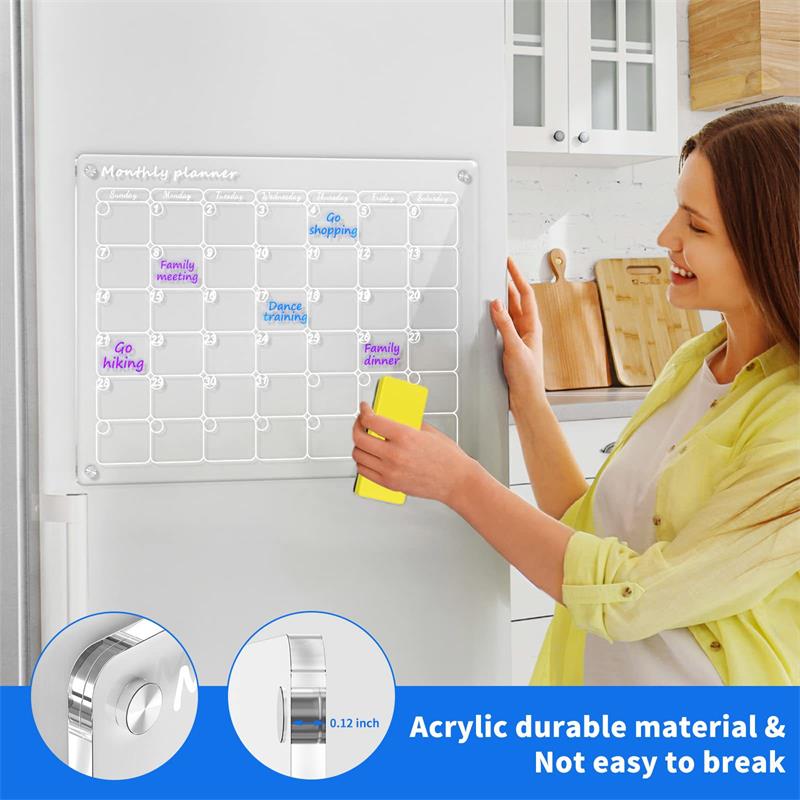 Magnetische schemaplanner voor koelkast【Permanent herbruikbaar】