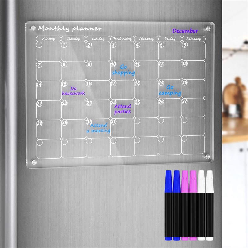 Magnetische schemaplanner voor koelkast【Permanent herbruikbaar】