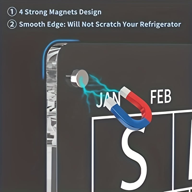 Magnetische schemaplanner voor koelkast【Permanent herbruikbaar】