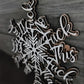 Grappig Kerst ornament | Perfect ornament voor jaarlijkse samenvatting | Een set van 2 stks