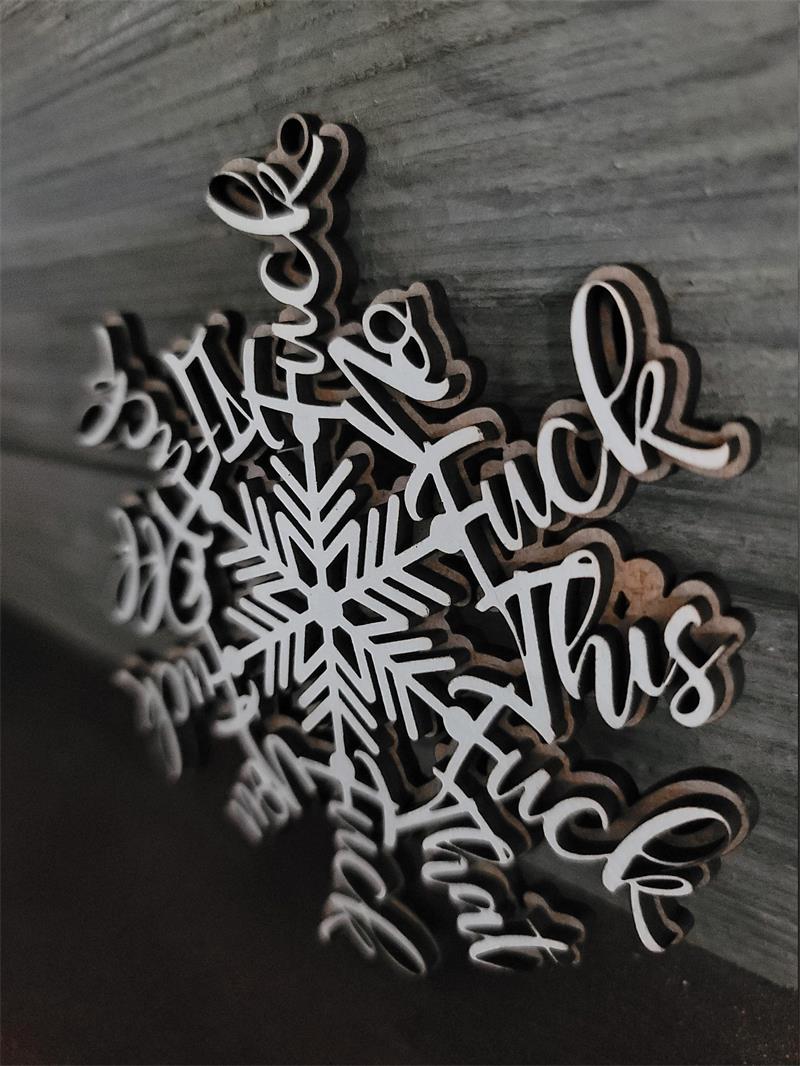 Grappig Kerst ornament | Perfect ornament voor jaarlijkse samenvatting | Een set van 2 stks