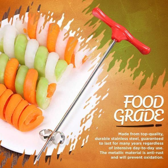 (Vroege kerstverkoop - 49% korting) Spiraalvormig fruitmes