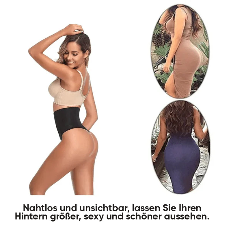 Naadloze buikspierbroek met hoge taille（een plus een gratis）