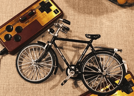 (Early Christmas Sale- BESPAAR 48% UIT)-DIY Fiets Model Schaal