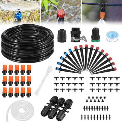 Garden Automatic Micro Irrigation Tubing Kits, Water-Saving Sprinkler