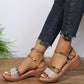 Vrouwen Casual Hoge Hak Comfortabele Instap Sandalen