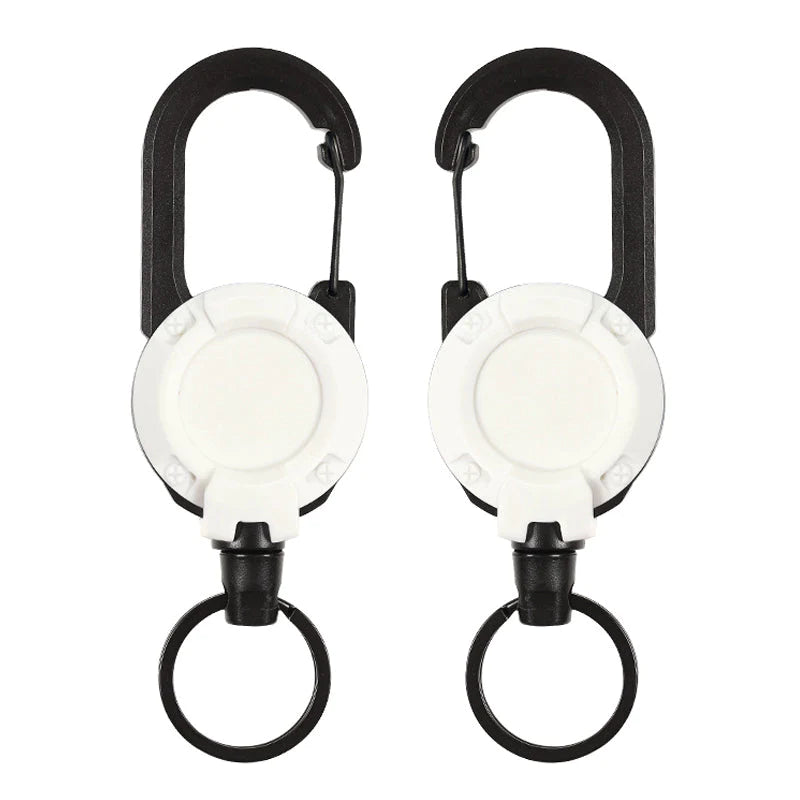 Outdoor Automatische Intrekbare Draadkabel Anti-diefstal Tactische Sleutelhanger