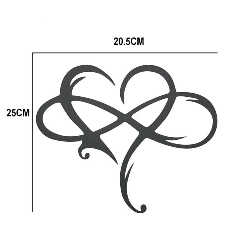 Infinity hart wand decoratie™ | Het symbool van de eeuwige liefde