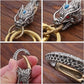 Vintage Draakkop Sleutelhanger
