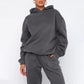 Losse casual trainingspak met capuchon