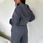 Losse casual trainingspak met capuchon